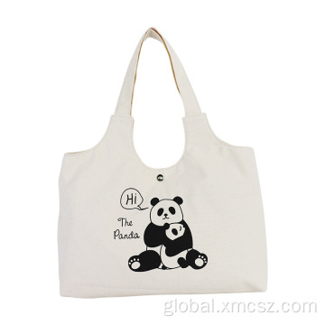 Custom Print Rectangle Printed Tote Bags Cute panda tote bag shoulder handbag tote bags Manufactory
